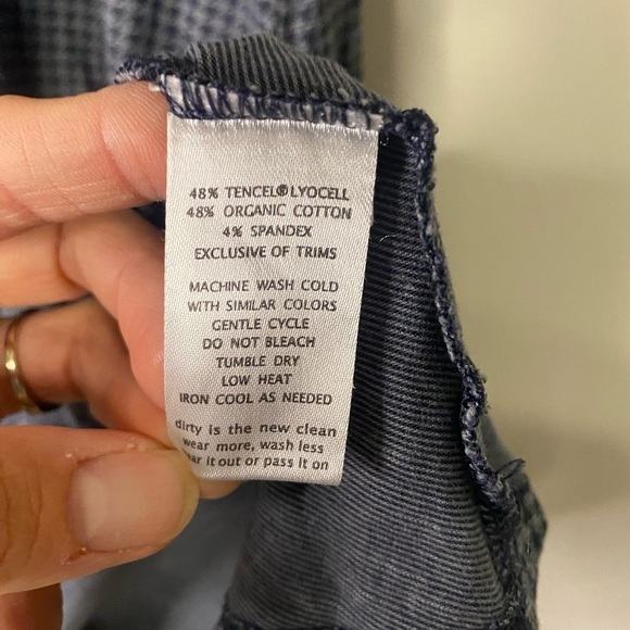 Toad & Co Rosalinda Dress V Neck Blue Houndstooth Dress Outdoor Gorpcore Small - Picture 5 of 10